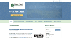 Desktop Screenshot of dawsoncreekchamber.ca